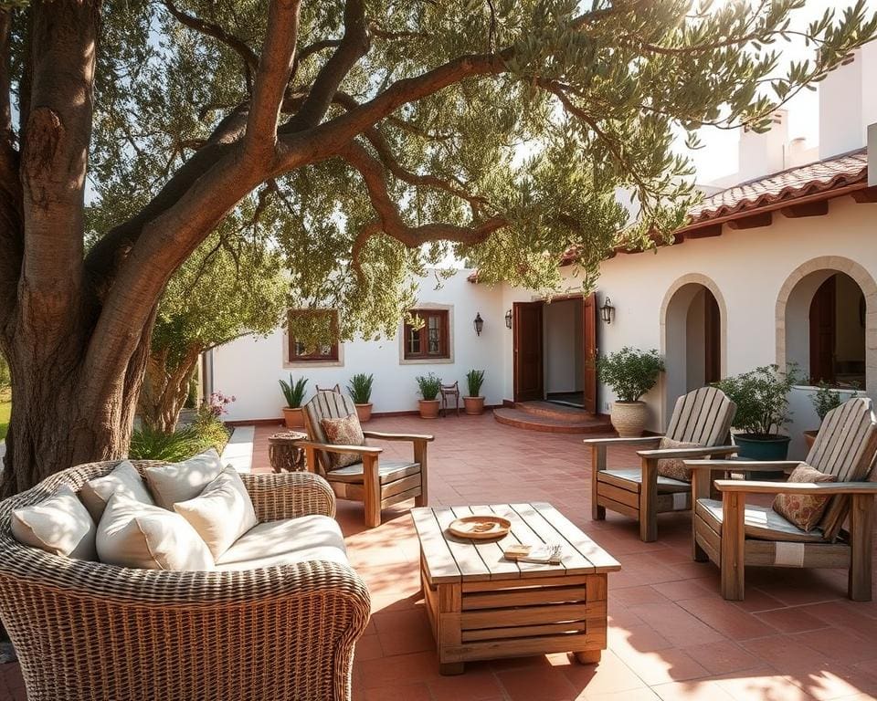 Welke meubels passen bij mediterraan buitenleven?