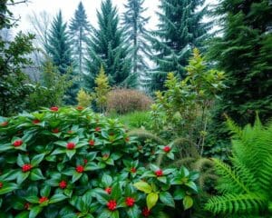 Welke planten blijven groen in de winter?