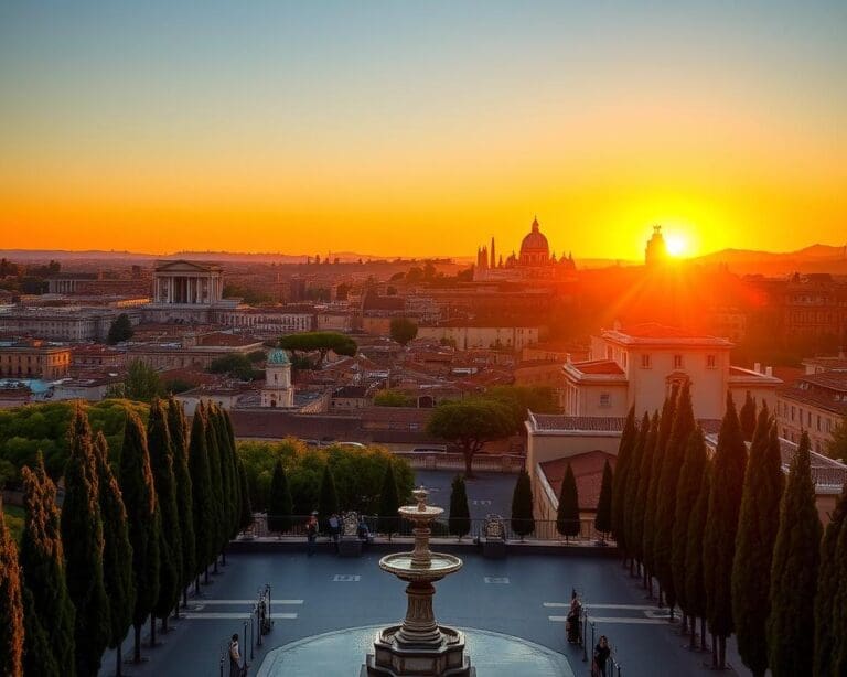 De mooiste uitzichtpunten van Rome bij zonsondergang