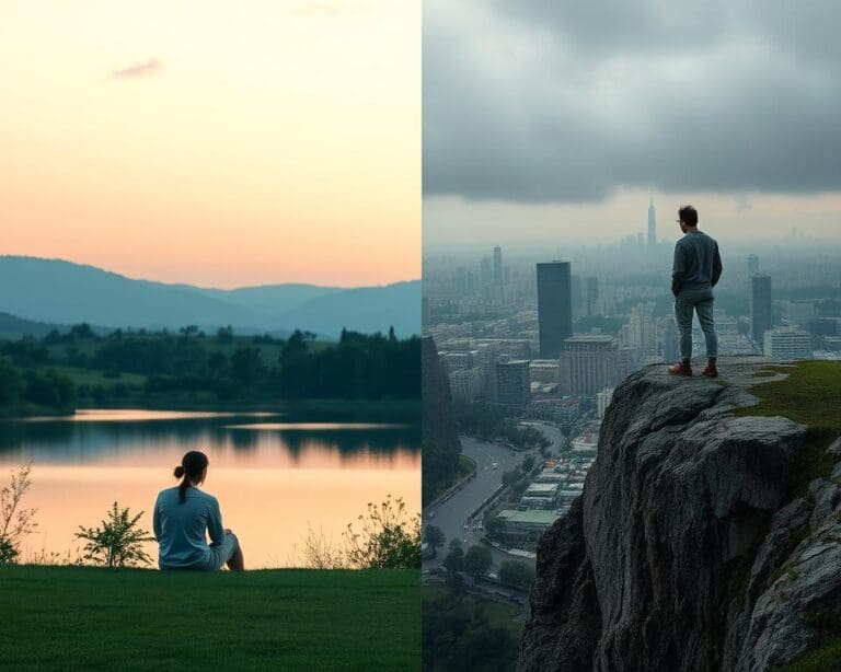 Waar voel je het verschil tussen rust en vermijding?