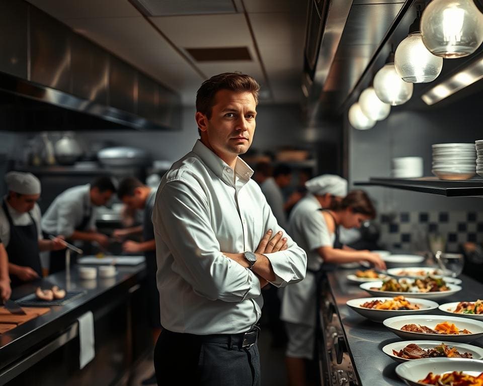 Wat doet een restaurantmanager op drukke dagen?