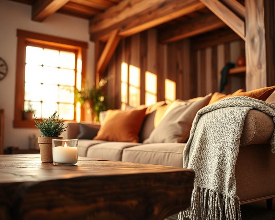 Hoe creëer je warmte met houten accenten?