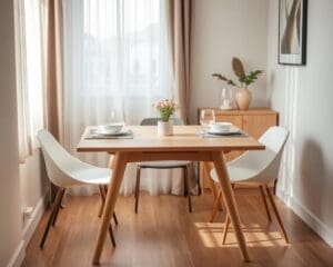 Hoe kies je een eettafel voor kleine ruimtes?