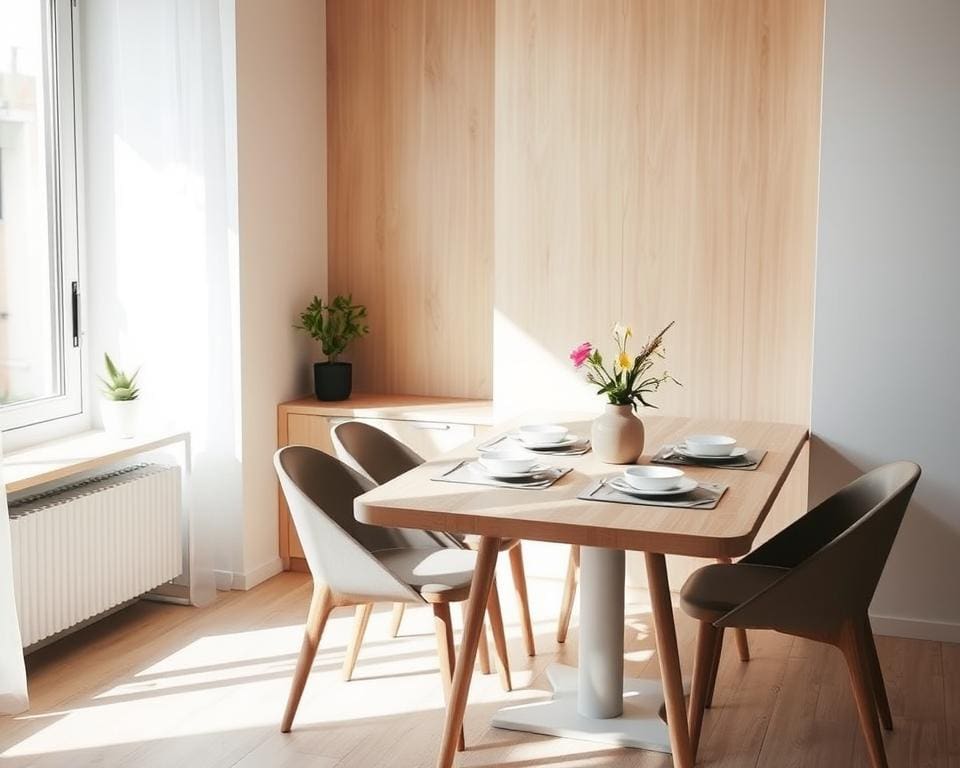 Hoe kies je een eettafel voor kleine ruimtes?