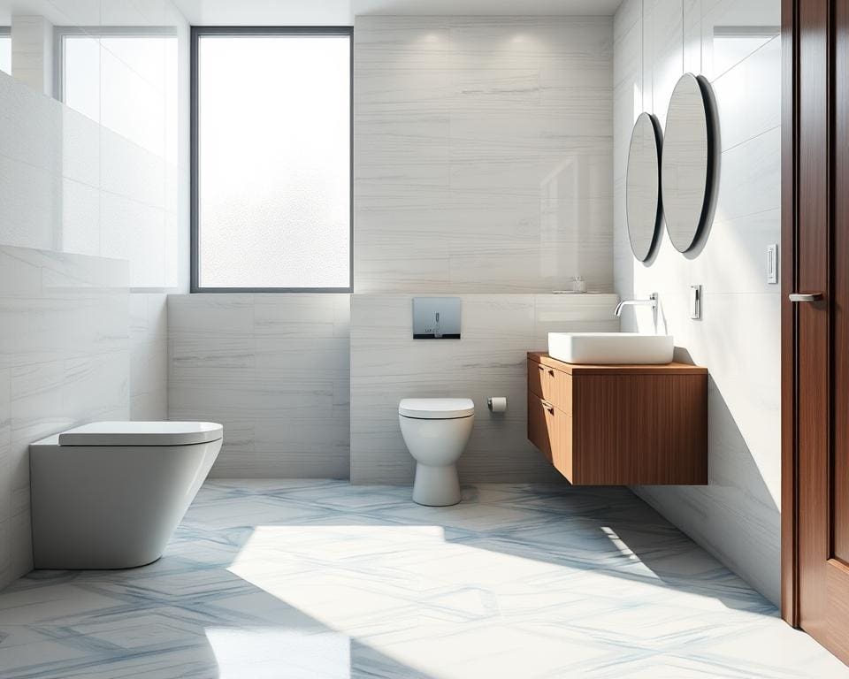 Hoe kies je tegels die je toilet opfrissen?