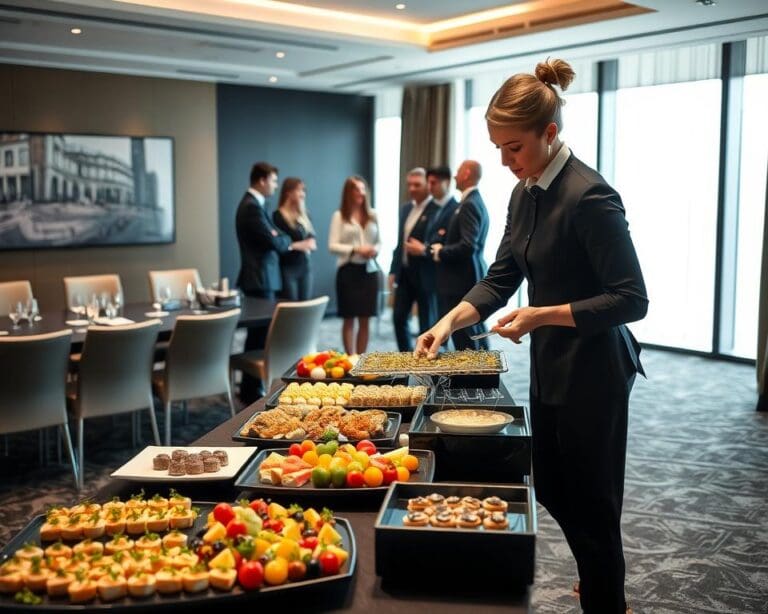 Hoe ondersteunt een cateraar zakelijke evenementen?