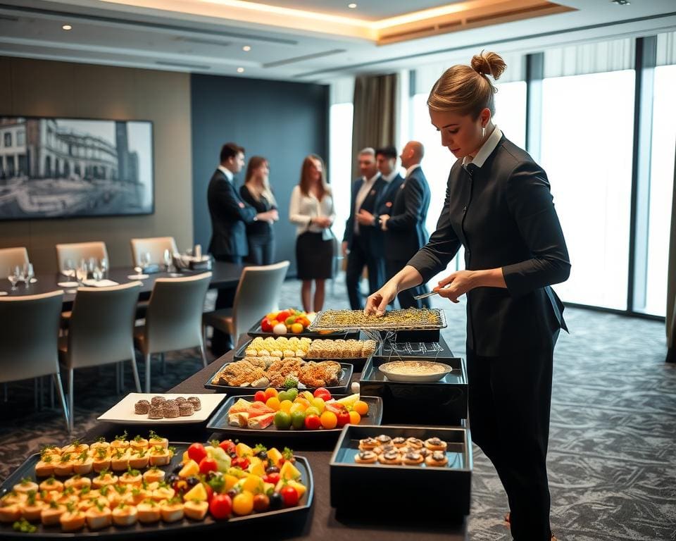 Hoe ondersteunt een cateraar zakelijke evenementen?
