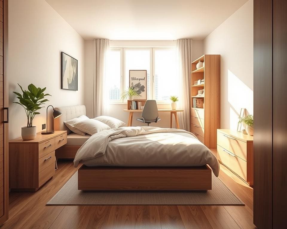 Hoe richt je een compacte slaapkamer toch ruim in?