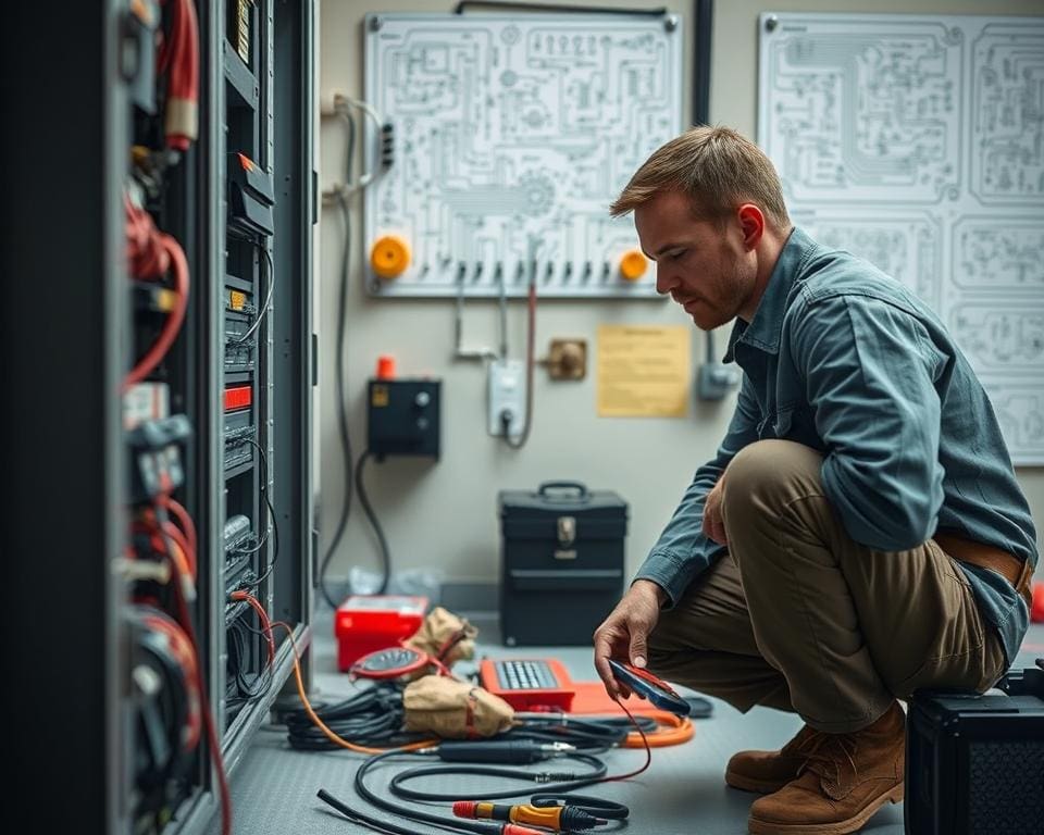 Hoe werkt een monteur met technische installaties?