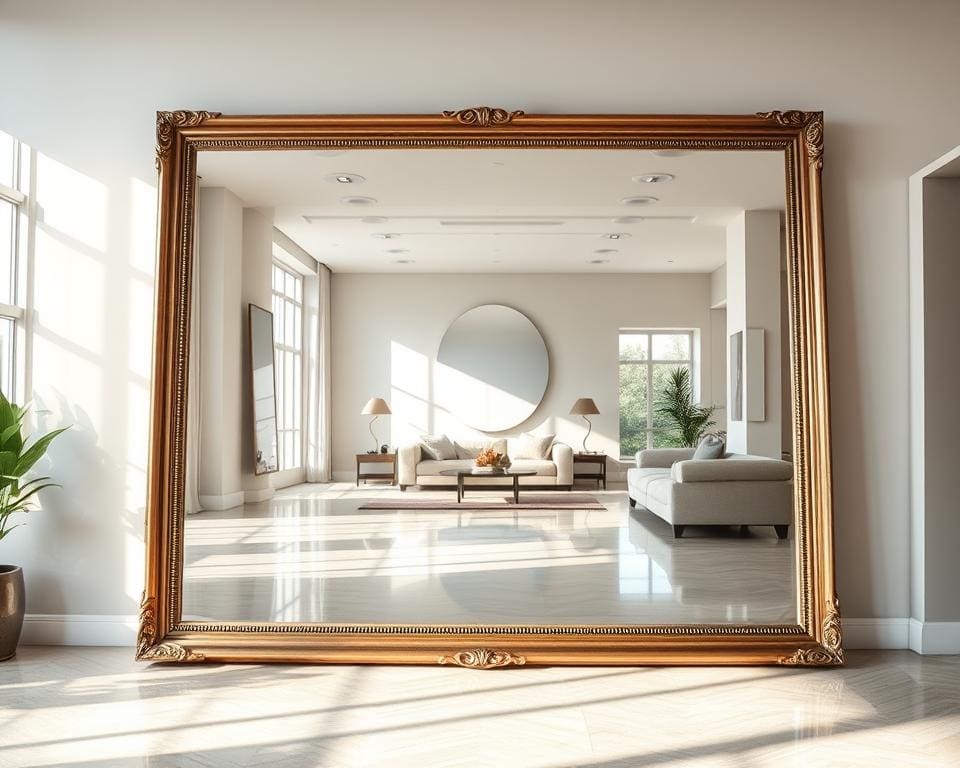 Waarom werkt een grote spiegel als ruimtetruc?