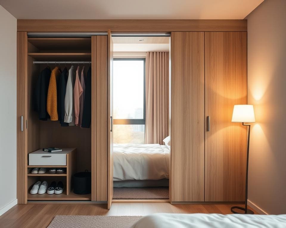 Wat is een goede kledingkast voor een kleine slaapkamer?