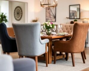 Welke stoelen zitten comfortabel aan de eettafel?