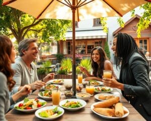 Waarom is een lunch buiten de deur zo ontspannend?