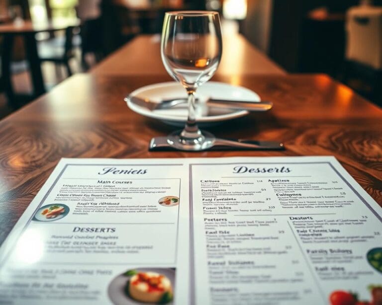 Wat maakt een menu overzichtelijk?