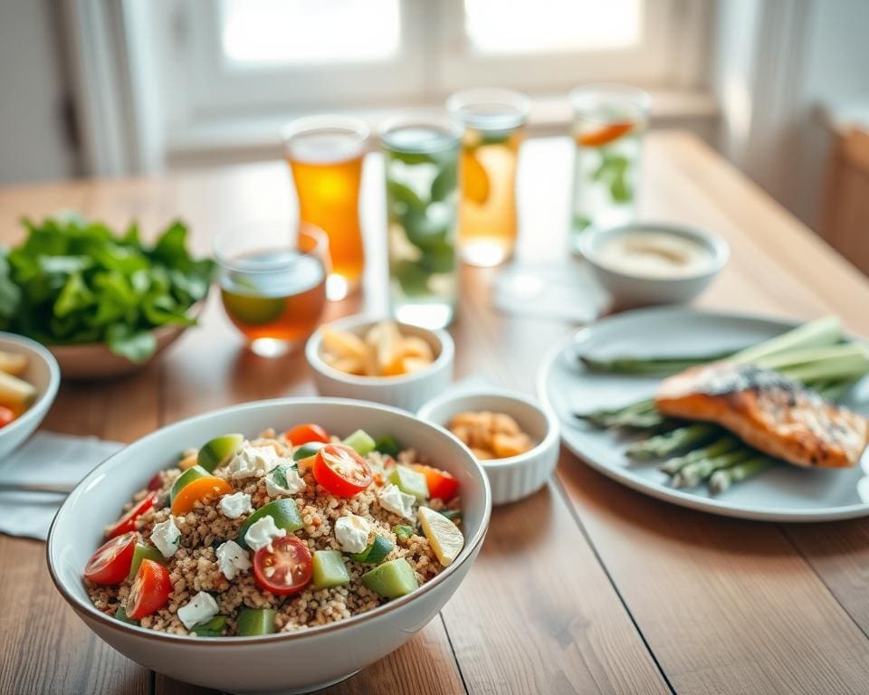 Welke gerechten vind je vaak op een gezonde menukaart?