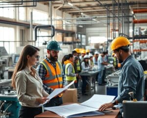 Banen in industriële productie