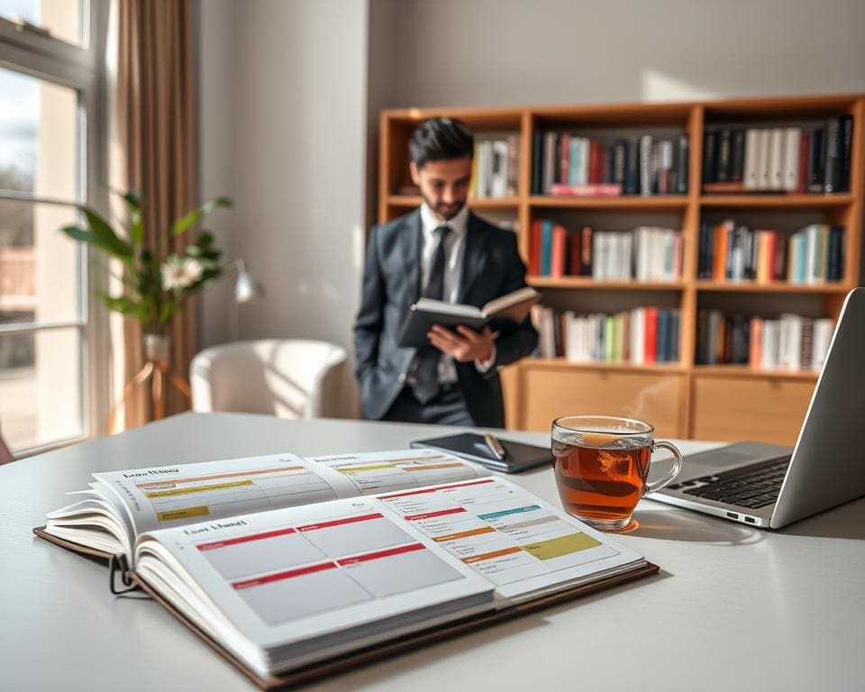 Hoe helpt een vaste planning bij balans?