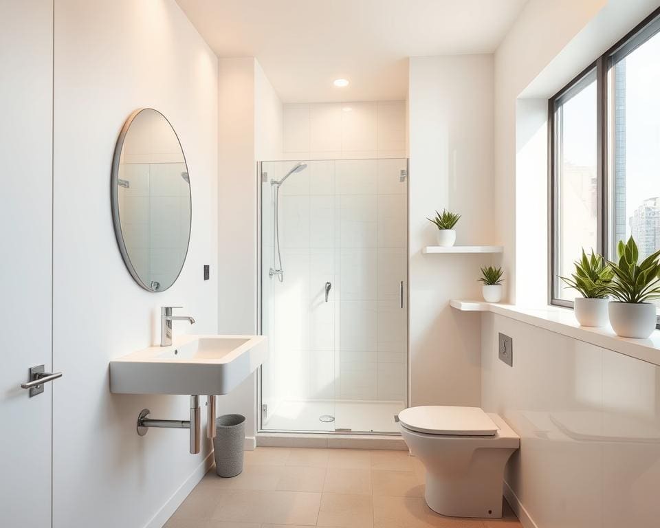 Hoe maak je een kleine badkamer ruimtelijk?