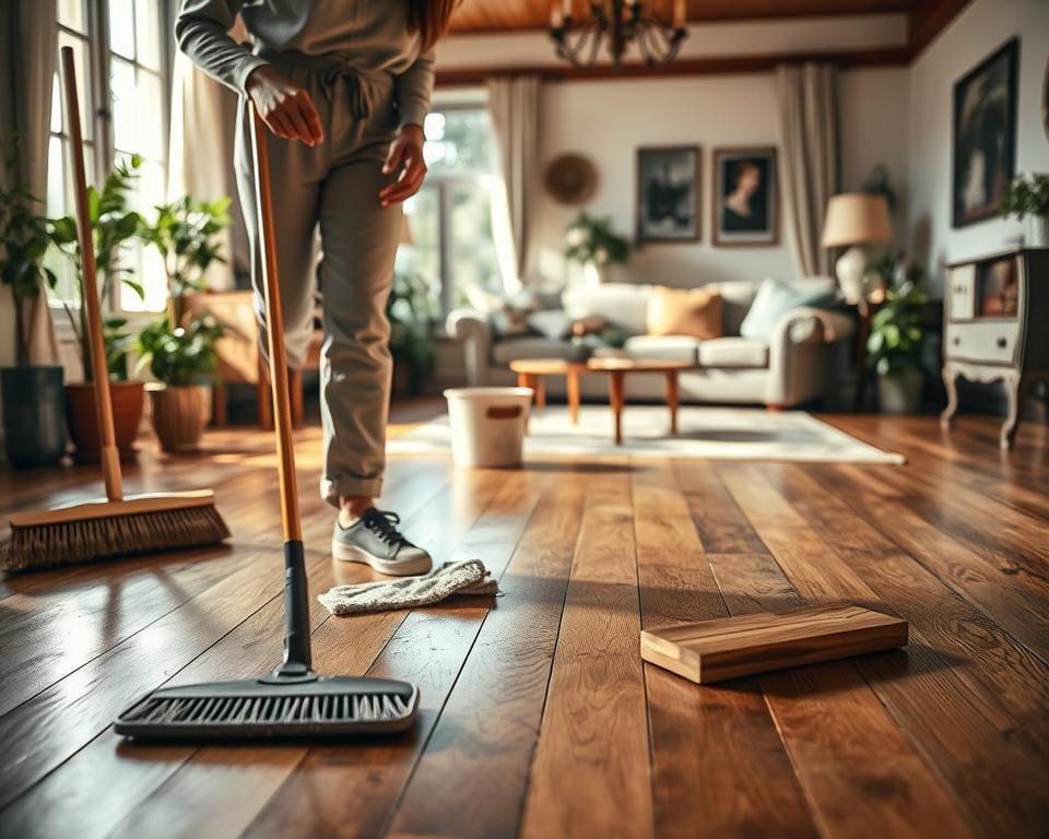 Hoe onderhoud je een houten vloer zonder schade?