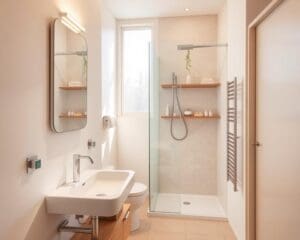 Wat zijn praktische oplossingen voor kleine badkamers?