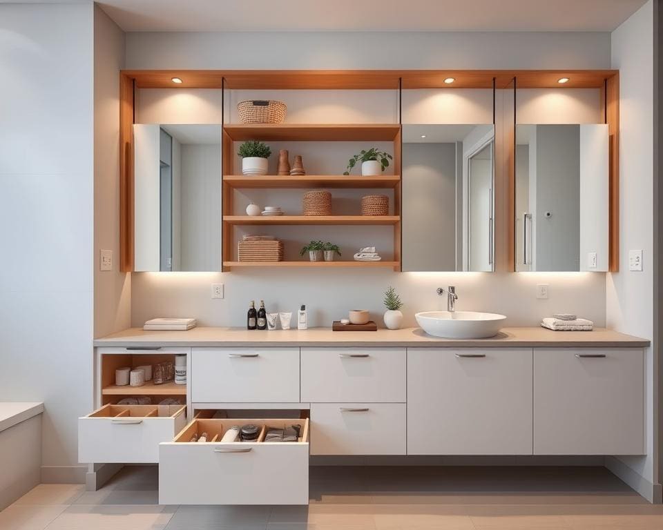 Wat zijn slimme opbergoplossingen voor de badkamer?