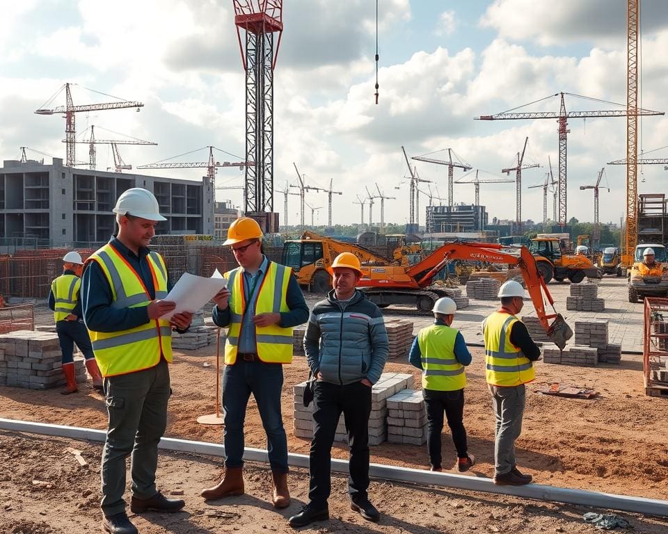 Welke functies zijn er op een bouwplaats?