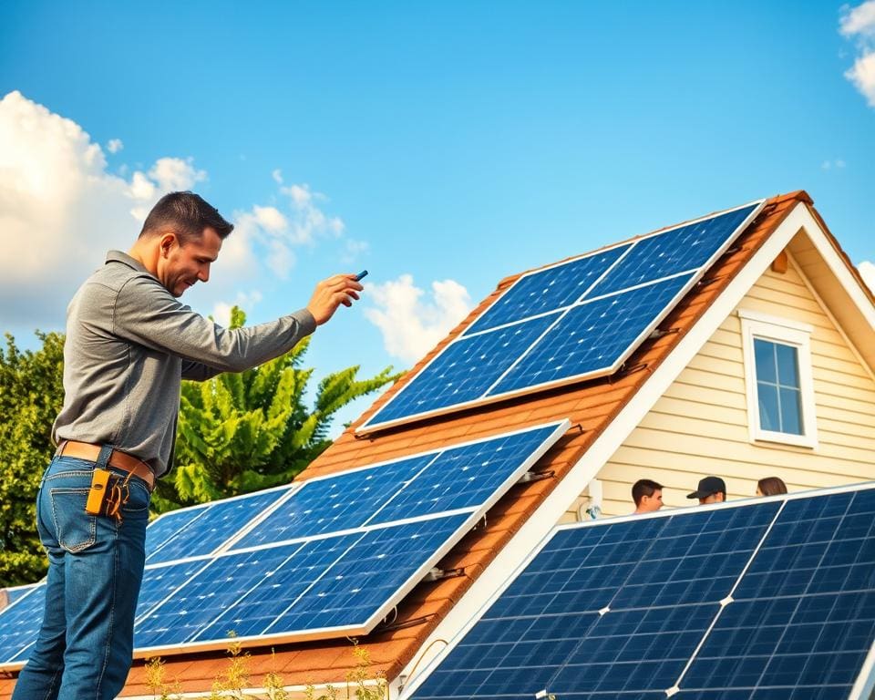 Zonnepanelen installeren op een bestaande woning