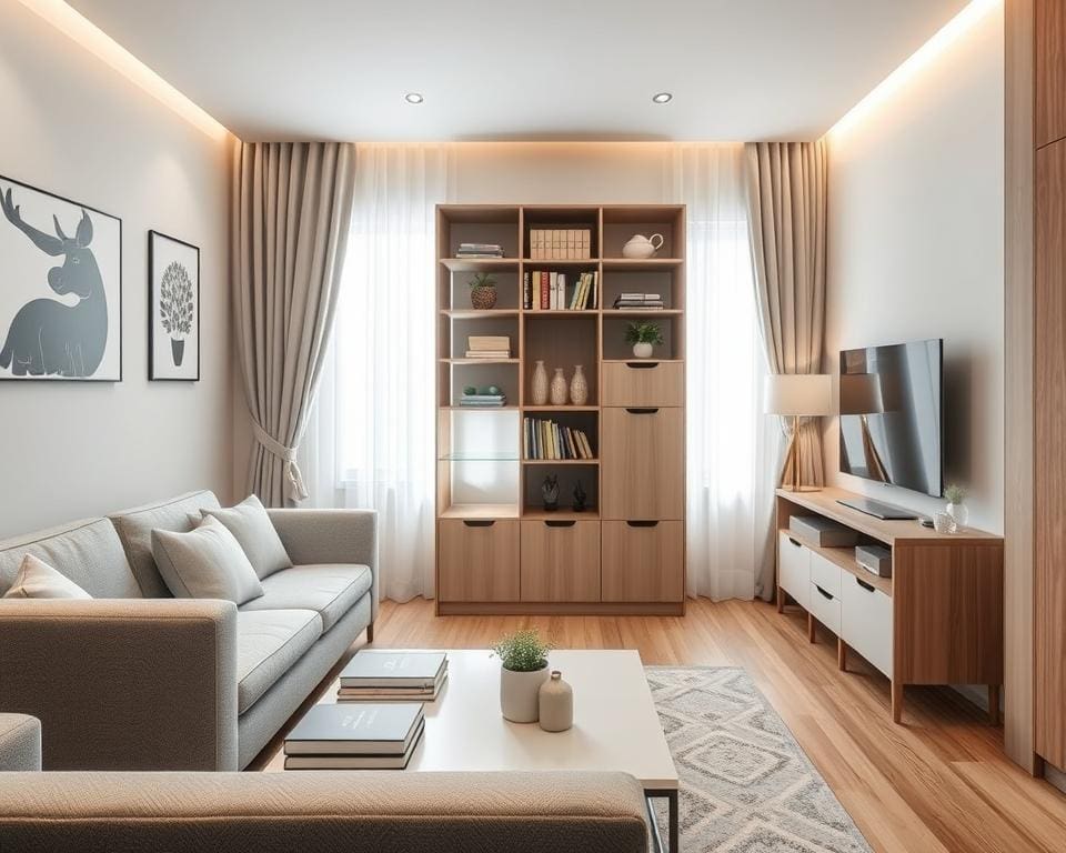 Hoe richt je een kleine woonkamer efficiënt in?