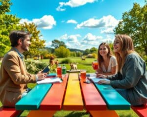 dagje uit vrienden plannen