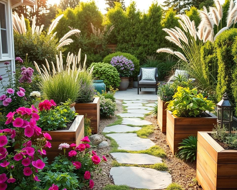 onderhoudsvriendelijke tuin