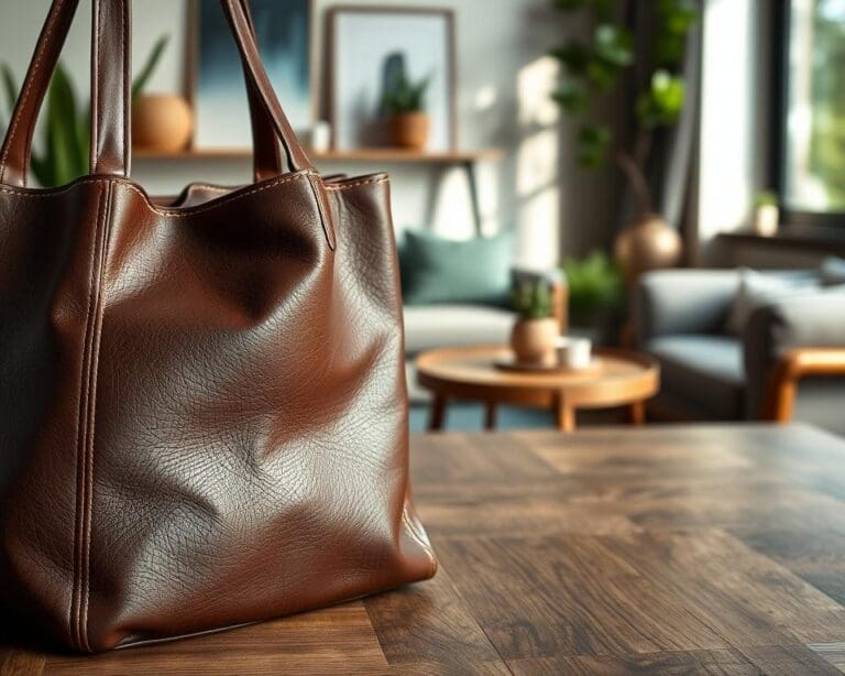 leren tas