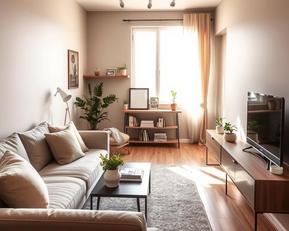 smalle woonkamer